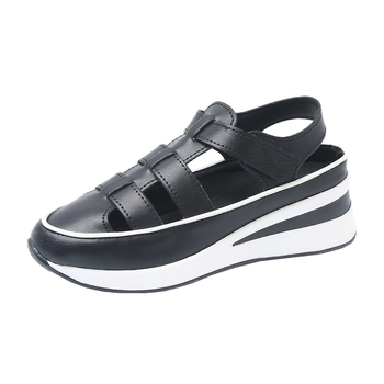 Ženske sportske sandale za veće veličine Cross-border za ljeto 2025., nove lagane sandale s debelim potplatom i čičkom