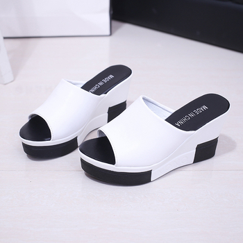 Γυναικεία Σανδάλια με Χοντρή Σόλα και Ψηλοτάκουνα, Καλοκαίρι 2024, Νέα Πλατφόρμα, Μονόχρωμα, Άνετα, Χονδρικής