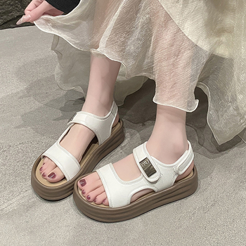 Ljetne nove rimske sandale za žene s debelim potplatom, Joker, bez umornih stopala, sandale za plažu s debelim potplatom, veleprodaja