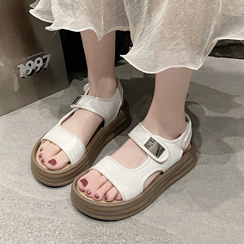 Ljetne nove rimske sandale za žene s debelim potplatom, Joker, bez umornih stopala, sandale za plažu s debelim potplatom, veleprodaja