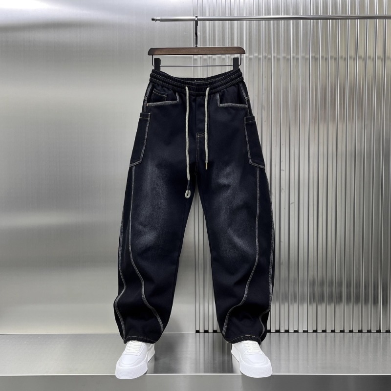 Nove Scimitar traperice za proljeće i ljeto 2025., muške široke ravne hlače širokih nogavica, retro trendi, vrhunske marke