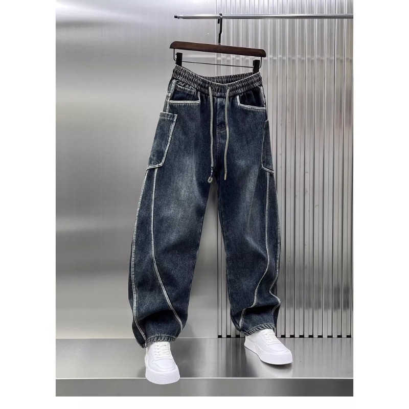 Nove Scimitar traperice za proljeće i ljeto 2025., muške široke ravne hlače širokih nogavica, retro trendi, vrhunske marke