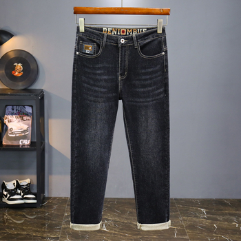 Robbanékony, divatos, hímzett, őszi és téli, karcsúsított, kis méretű, egyenes, rugalmas, laza, hétköznapi mikrokúpos nadrág