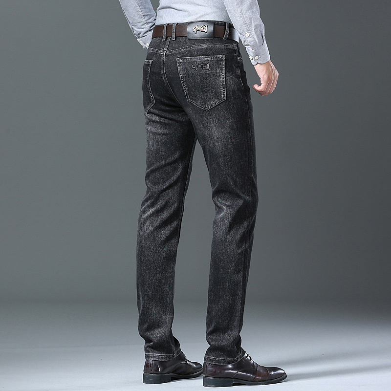 Pánske rifle na jar a jeseň 2022, nové voľné rovné elastické nohavice, ležérne jesenné, značkové zimné nohavice