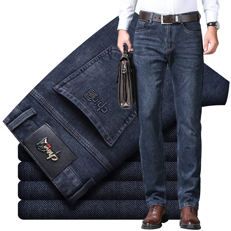 Pánske rifle na jar a jeseň 2022, nové voľné rovné elastické nohavice, ležérne jesenné, značkové zimné nohavice