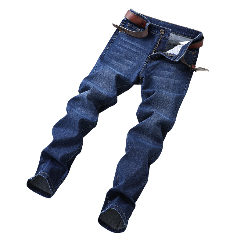 Pánske rifle 2024, rovné voľné elastické nohavice, pánska ľahká biznis módna značka, dlhé nohavice pre väčšie veľkosti, generácia vlasov