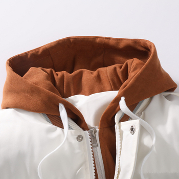 Jaapani stiilis moekas soe puuvillase polstriga jope meeste trükitud kaheosaline kapuutsiga paksendatud soe puuvillase polstriga jope teismelistele ja õpilastele meeste puuvillase polstriga jope