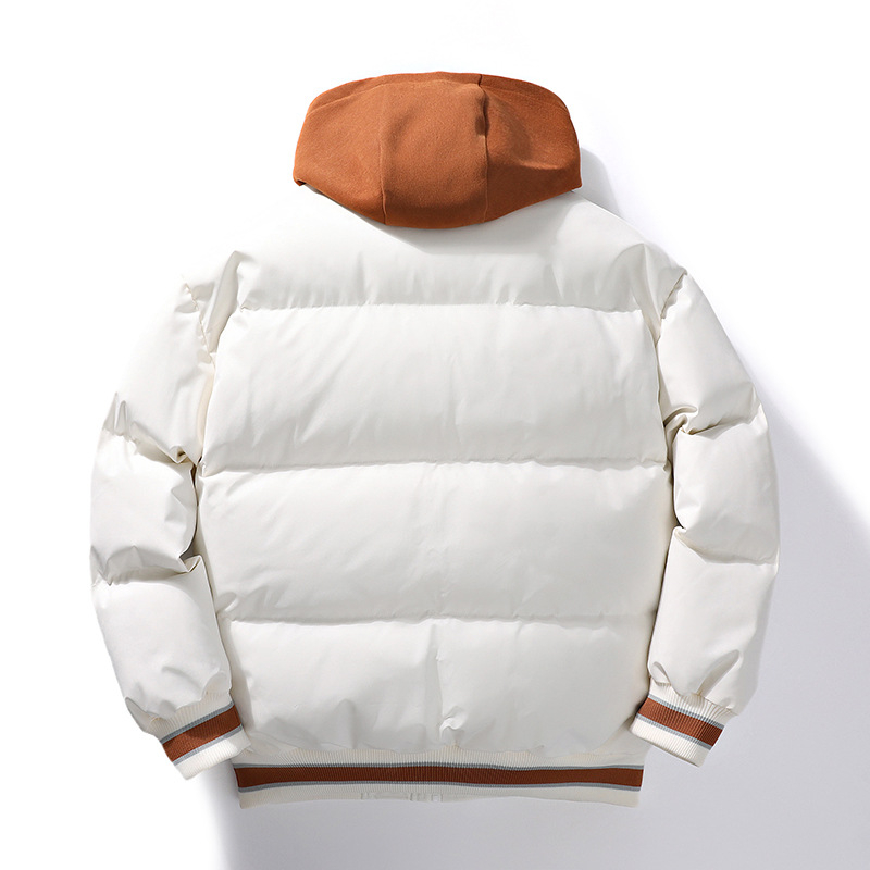 Jaapani stiilis moekas soe puuvillase polstriga jope meeste trükitud kaheosaline kapuutsiga paksendatud soe puuvillase polstriga jope teismelistele ja õpilastele meeste puuvillase polstriga jope