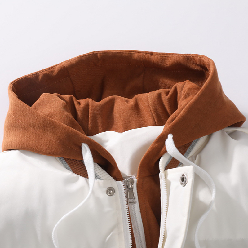 Jaapani stiilis moekas soe puuvillase polstriga jope meeste trükitud kaheosaline kapuutsiga paksendatud soe puuvillase polstriga jope teismelistele ja õpilastele meeste puuvillase polstriga jope