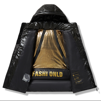 Îmbrăcăminte sport cu glugă din bumbac, negru și auriu, pentru bărbați și femei, cu glugă, de dimensiuni mari, îngroșată, caldă, din bumbac, pentru femei