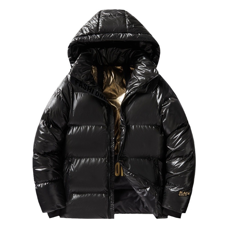 Îmbrăcăminte sport cu glugă din bumbac, negru și auriu, pentru bărbați și femei, cu glugă, de dimensiuni mari, îngroșată, caldă, din bumbac, pentru femei