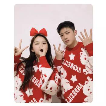 2024. godina zmaja, zodijačka godina, nova godina, odjeća, crveni džemper za žene, jesen i zima 2023., nova modna majica s donjim dijelom