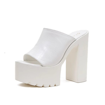 2024 καλοκαίρι νέα ευρωπαϊκή και αμερικανική μόδα σέξι αδιάβροχα ψηλοτάκουνα γυναικεία σανδάλια και παντόφλες πλατφόρμα παπούτσια