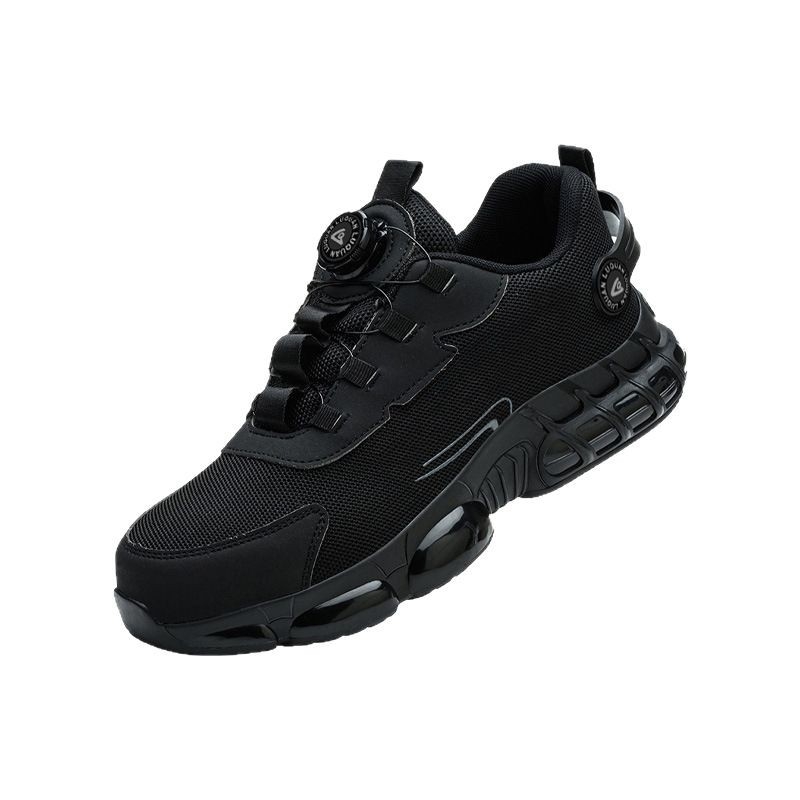 Darbo apsaugos batai su besisukančiomis sagomis, atsparūs dilimui, neslystantys apsauginiai batai, kvėpuojanti oro pagalvė, lengva elastinė paminkštinimas, Kevlaro vidpadis darbo batams