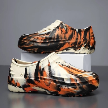 Pánska obuv pre zahraničných šéfkuchárov, zimná kuchynská pracovná obuv, ležérne pracovné topánky, pedálové športové papuče s hrubou podrážkou, generácia vlasov