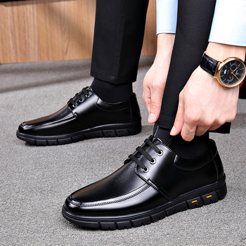 Ανδρικά Επαγγελματικά Casual Δερμάτινα Παπούτσια Φθινοπώρου και Χειμώνα, Ανδρικά, Μαλακά Δερμάτινα, Αθλητικά Παπούτσια, Ζεστά Βαμβακερά Παπούτσια με Φόδρα Φινιρίσματος