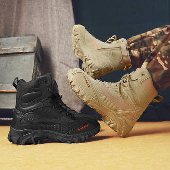 Vanjske martinske čizme Muške cipele Visoke radne čizme Srednje visoke čizme za radnu odjeću Muške penjačke cipele Penjačke čizme Pustinjske čizme većih veličina
