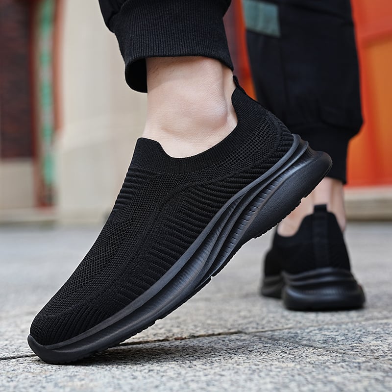 Pantofi sport pentru bărbați de vară 2024, cu talpă groasă, din plasă de mușchi, mărime plus, pantofi sport casual, șosete, pantofi pentru generație