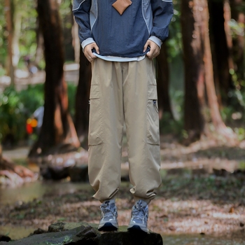 Pánske jarné a jesenné členkové nohavice, voľné, športové nohavice pre väčšie veľkosti, vetruodolné, nepremokavé, rustikálne nohavice
