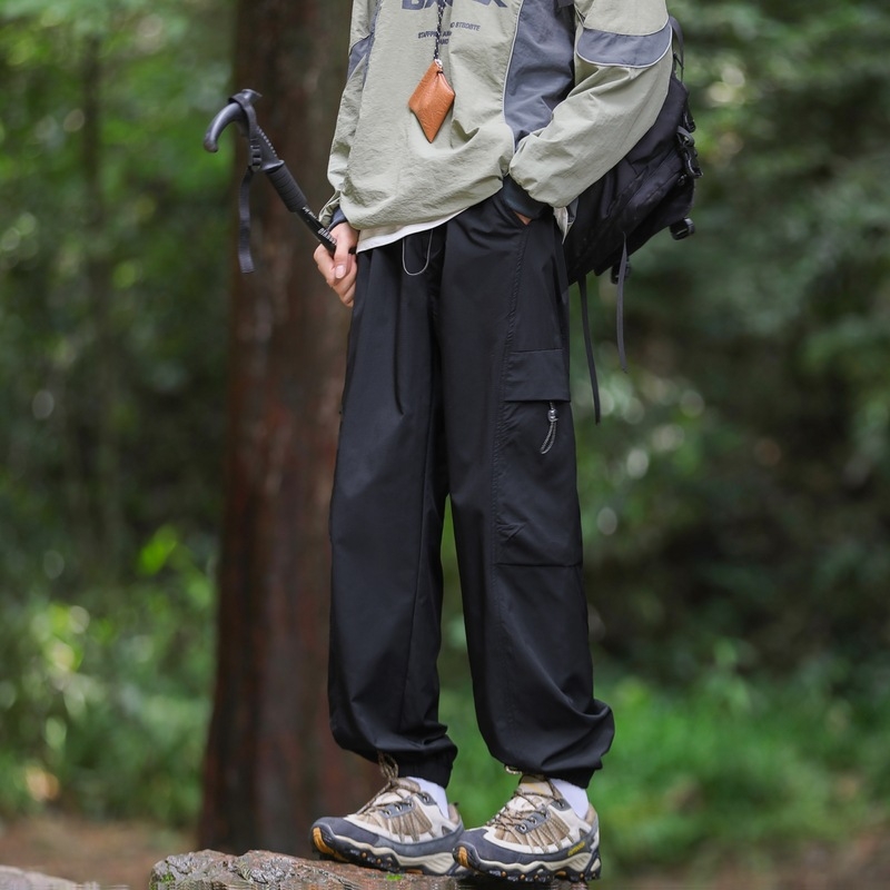 Pánske jarné a jesenné členkové nohavice, voľné, športové nohavice pre väčšie veľkosti, vetruodolné, nepremokavé, rustikálne nohavice