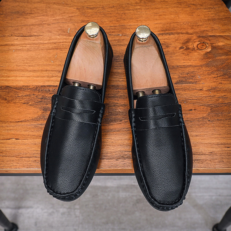 Pánske topánky Tods ležérne kožené topánky s mäkkým povrchom, topánky s mäkkou podrážkou, pánske nazúvacie topánky, ležérne šoférske mokasíny, pánske nazúvacie topánky