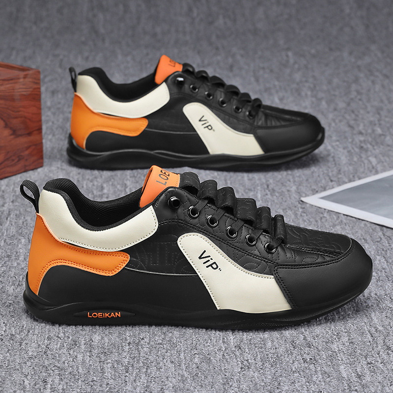 2025. gada pavasara jauni vīriešu apavi bez šņorēm, modes mokasīni, vīriešu ikdienas skrituļslidošanas apavi ar mīkstu zoli, darba vīriešu apavi