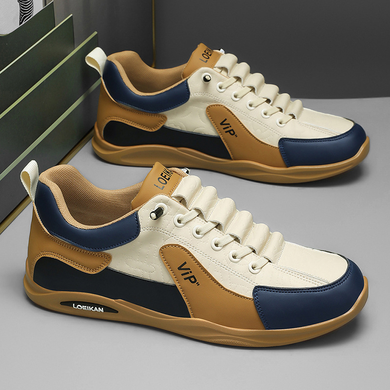 2025. gada pavasara jauni vīriešu apavi bez šņorēm, modes mokasīni, vīriešu ikdienas skrituļslidošanas apavi ar mīkstu zoli, darba vīriešu apavi