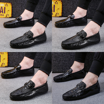 Ανδρικά δερμάτινα παπούτσια Tods για άνοιξη και καλοκαίρι με μοτίβο κροκόδειλου, μοντέρνα παπούτσια οδήγησης, διασημότητες στο διαδίκτυο, κοινωνικά ανδρικά παπούτσια για άντρες, μοντέρνα casual παπούτσια