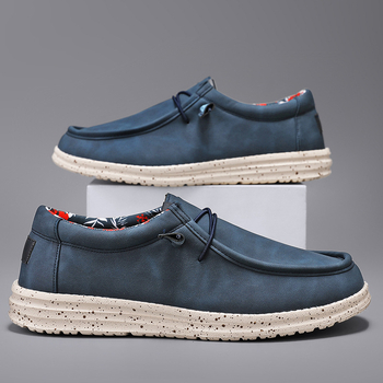 2025 Търговия на едро с ниски крака, ежедневни мокасини, мъжки пролетни мъжки ежедневни обувки, крос гранични, големи размери, модни мъжки обувки