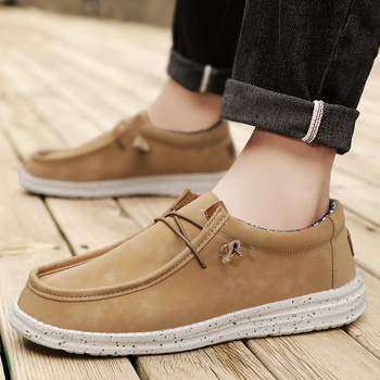 2025 Търговия на едро с ниски крака, ежедневни мокасини, мъжки пролетни мъжки ежедневни обувки, крос гранични, големи размери, модни мъжки обувки