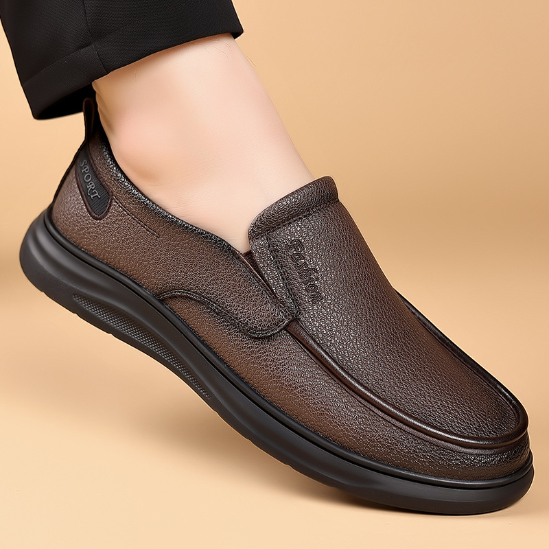 Ležérne topánky na šoférovanie Nové pánske topánky Priedušné pánske ležérne topánky s mäkkou podrážkou Pánske obchodné topánky pre stredného a staršieho veku