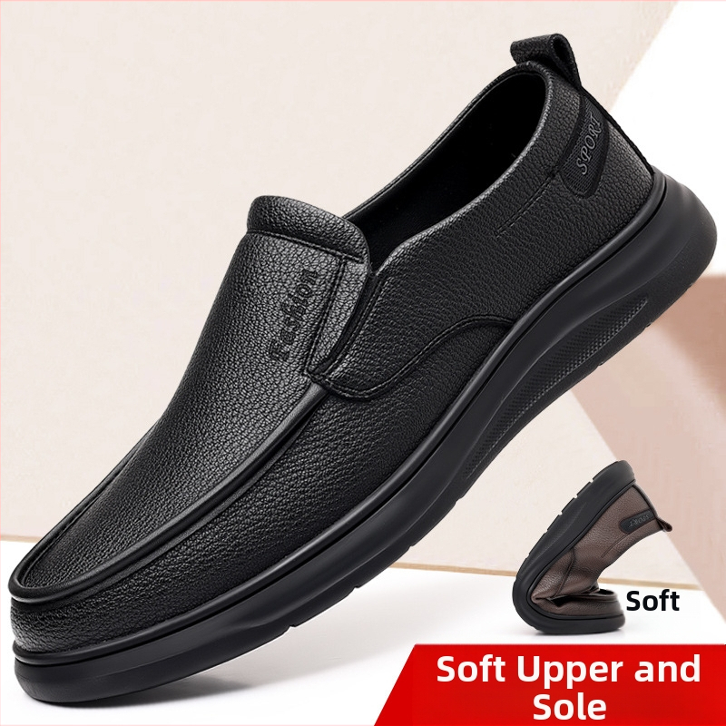 Ležérne topánky na šoférovanie Nové pánske topánky Priedušné pánske ležérne topánky s mäkkou podrážkou Pánske obchodné topánky pre stredného a staršieho veku