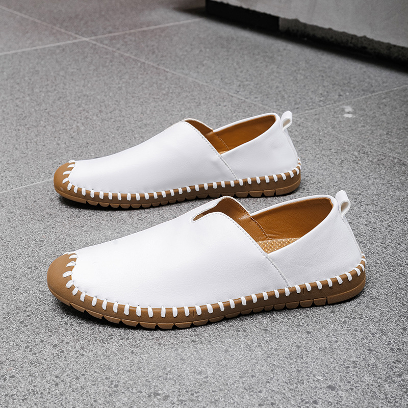 2025 Four Seasons Outdoor Slip-on Ručno šivane Casual Muške cipele za veće veličine 48 Univerzalne cipele za lijenu vožnju