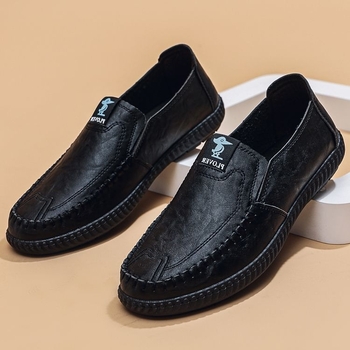 [Δέρμα αγελάδας] Δερμάτινα παπούτσια PLOVER ανδρικά 2024 ανδρικά casual δερμάτινα παπούτσια από μαλακό δέρμα με απαλό πάτο, αναπνεύσιμα, αντιολισθητικά δερμάτινα παπούτσια