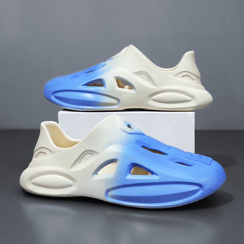 Muške ljetne cipele s rupom od kokosa, Baotou papuče, vanjska odjeća, neklizajuće sandale za plažu, za vožnju, s gradijentnim efektom za muškarce i žene