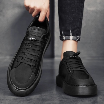 Ανδρικά Παπούτσια Crossborder Ανοιξιάτικα Μαύρα Αθλητικά Παπούτσια από Καμβά All-match Ανδρικά Slip-on Εργασίας Αντιολισθητικά Μοντέρνα Παπούτσια