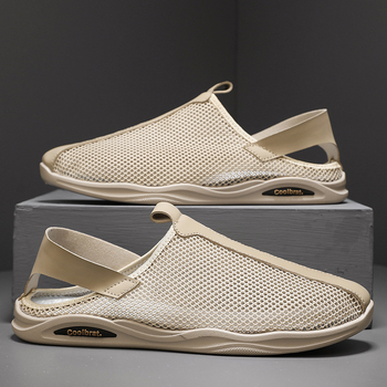 Priama výroba 2024 letná nová sieťovaná priedušná tenká športová ležérna pánska obuv s mäkkým spodným dielom, generácia vlasov
