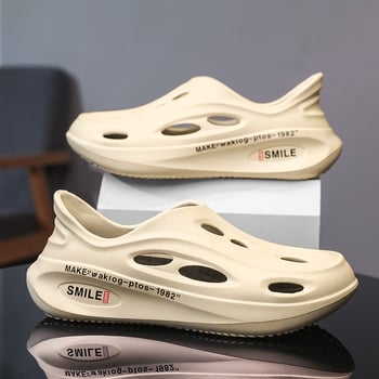 Muške cipele s rupom od kokosa preko granice za 2024., nove ljetne papuče s debelim potplatom, neklizajućim prstima i all-inclusive cipele za plažu