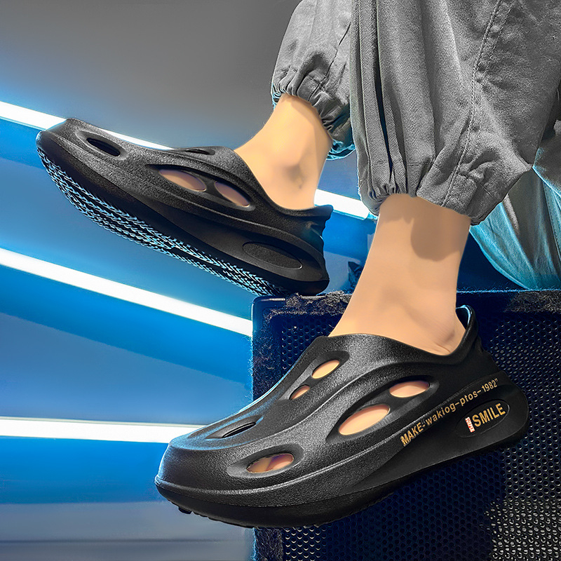 Muške cipele s rupom od kokosa preko granice za 2024., nove ljetne papuče s debelim potplatom, neklizajućim prstima i all-inclusive cipele za plažu