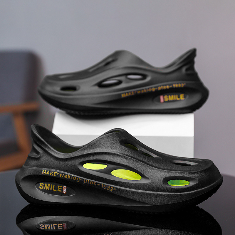 Muške cipele s rupom od kokosa preko granice za 2024., nove ljetne papuče s debelim potplatom, neklizajućim prstima i all-inclusive cipele za plažu