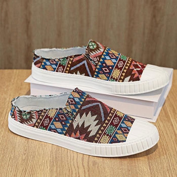 Audekla apavi vīriešu apavi vasaras elpojoši ikdienas apavi viegli mīkstas zoles ievelkami veci Pekinas auduma apavi bez papēžiem pusvelkas