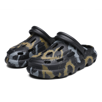 Νέες ανδρικές παντόφλες καλοκαιρινές με δίχτυ, κόκκινες αντιολισθητικές παντόφλες, ανδρικές υπαίθριες σανδάλια παραλίας με αίσθηση περιττωμάτων, χονδρικής