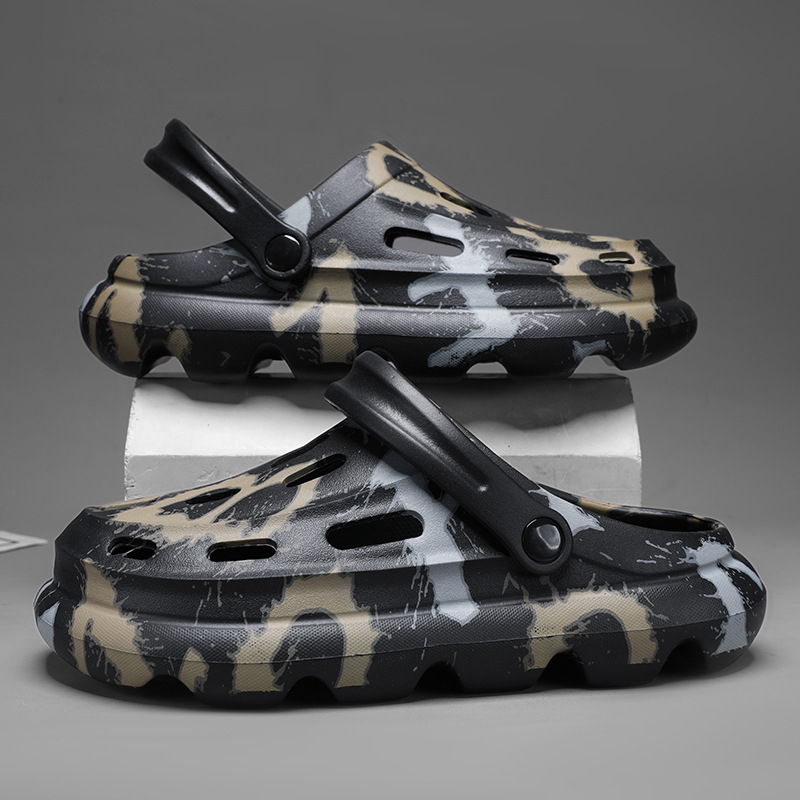 Nové papuče pánske letné sieťované červené protišmykové papuče pánske vonkajšie pocity exkrementov plážové študentské sandále veľkoobchod