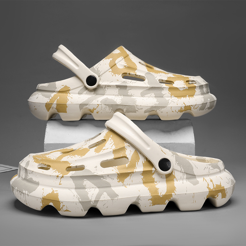 Nové papuče pánske letné sieťované červené protišmykové papuče pánske vonkajšie pocity exkrementov plážové študentské sandále veľkoobchod