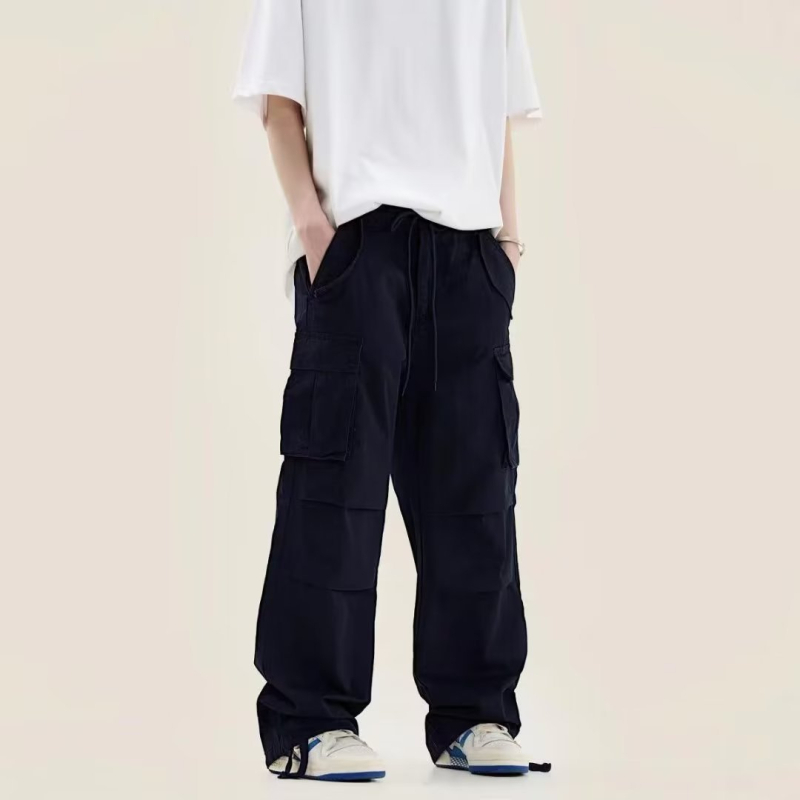 Módne trendy značkové športové nohavice, ležérne nohavice, pánske nohavice Lazy, nové jednofarebné trendy jarné a jesenné voľné mládežnícke populárne