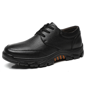 Δερμάτινα Παπούτσια Ανδρικά Άνοιξη Νέα Αναπνέοντα Επαγγελματικά Casual Παπούτσια Ανδρικά Plus Size Μαλακή Σόλα Αντιολισθητικά Ανθεκτικά στη φθορά Παπούτσια για Μεσήλικες και Ηλικιωμένους Μπαμπά