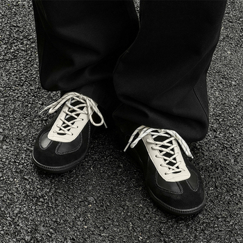 Άνοιξη Niche Ρετρό Γερμανικά Παπούτσια Προπόνησης Στυλ Maillard Στρογγυλή Μύτη Φλατ Αθλητικά Casual Όλα ταιριάζει Μοντέρνα 51818-J