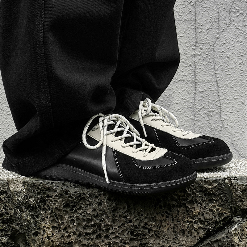 Proljetne nišne retro njemačke tenisice za trening, stil Maillard, okrugli vrh, ravne, sportske, ležerne, za sve vrste sportova, moderne, 51818-J