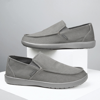 Jarné a letné plátené topánky Pánske nazúvacie, ležérne, ľahké, priedušné pánske topánky Staré pekinské látkové topánky, žobrácke topánky, plus veľkosť