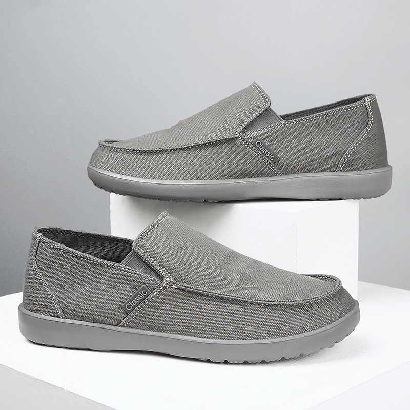 Jarné a letné plátené topánky Pánske nazúvacie, ležérne, ľahké, priedušné pánske topánky Staré pekinské látkové topánky, žobrácke topánky, plus veľkosť